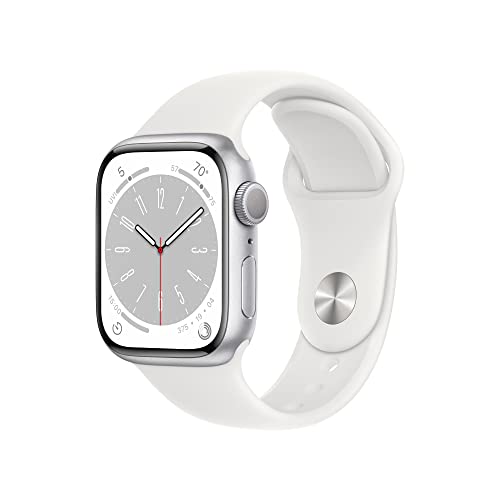 apple watch series 8 gps 41mm aluminio correa plateado