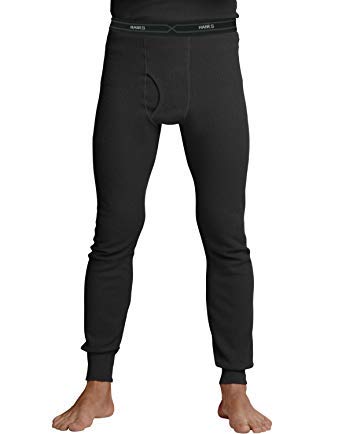 Hanes Men’s Red Label X-Temp Thermal Pant (Black, 3X-Large)