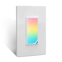 Smart WiFi Light Switch, Sumille Built-In RGB Dimmer Night Light WiFi Switch Timer In-Wall Smart Home Control Compatible with Alexa IFTTT and Google Assistant, Wireless Smart Switch for Home