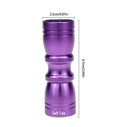 SelfTek 1Pc Snooker and Pool Cues Tips Bowtie 3 in 1 Tip Tool with Tapper Scuff and a Tips Pick (Purple)