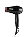 HTG 1000W Tourmaline Dual Voltage Travel Hair Dryer 100-240V With Folding Handle and Light Weight Hair Dryer Real 1000W Mini Hair Dryer Dual Voltage Folding Handle ALCI Plug Travel Blow Dryer (Black)