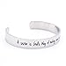 LParkin Sister Bracelets Birthday Gifts A Sister is God's Way of Making Sure We Never Walk Alone Stainless Steel Polished 6”*3/8”