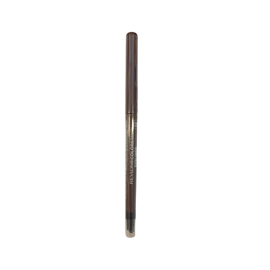 Revlon Color Stay Pencil Eyeliner with Built-in Sharpener, Waterproof, Smudgeproof, Longwearing Eye Makeup with Ultra-Fine Tip, N2, Brown, 1 Count (Pack of 1)