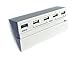 USB 3.0 Hub in Glacial White for PS4 - ElecGear Customized 5-Ports USB Expansion Adapter, Controller Charger Extended Splitter with LED indicator for Sony PlayStation 4 Console