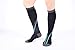Doc Miller Compression Socks for Running - 20-30mmHg - Medical Graduated Compression Socks for Women Men - Nurses, Travel, Pregnancy and Recovery - 1 Pair Large Size - Black and Blue