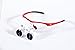 Surgical Binocular Loupes Optical Glass Loupe 3.5X420mm with LED Head Light Lamp (Red)