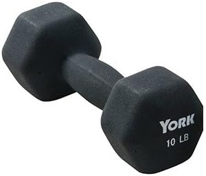 York Barbell Neoprene Hexagon Fitbell with Cast Ergo Handle