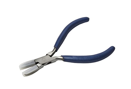 Flat Nose Pliers w/ Non-Marring Nylon Jaws PVC Grips Jewelry Making Metal Forming Repair Tool