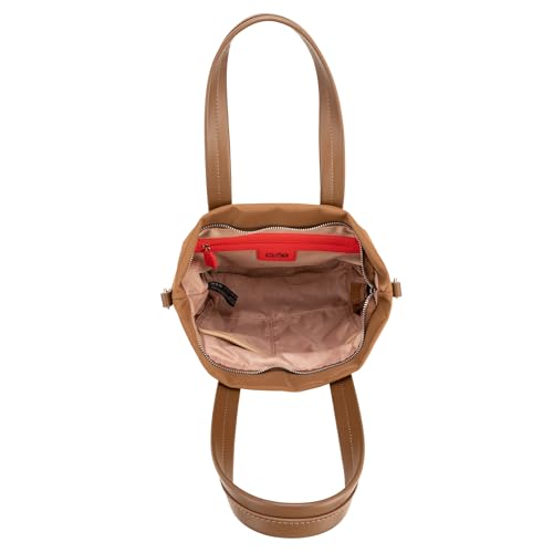 Cloe - Bolsa Tote Chica con Herraje de Monograma para Mujer