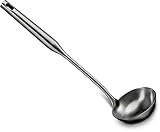 Pro Chef Kitchen Tools Big Soup Ladle - Kitchen Ladles Spoon To Serve Hot Soups And Sauces Or Punch Bowl Cup - Heavy Duty Commercial Restaurant Quality Dishwasher Safe Stainless Steel Serving Utensil