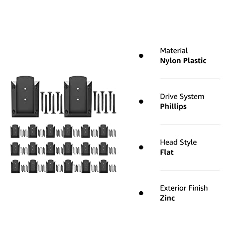 KASTFORCE KF4013 Deck Railing Connector – 20 Pcs Brackets + 160 Rust-Free Screws, Fits 2x4 (1.5" X 3.5") Wood & Composite Railings, Multiple Angles
