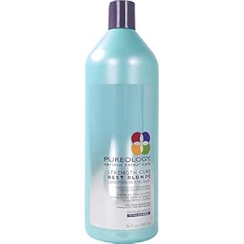 Amazon Com Pureology Strength Cure Best Blonde Purple Conditioner Restore Tone Sulfate Free Vegan 33 8 Oz Premium Beauty