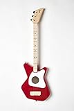 Loog Pro Acoustic Guitar, Children, Teens, Beginners, (Red)
