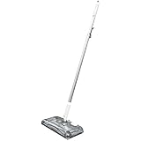 BLACK+DECKER Carpet Sweeper 50 Minute Lithium Floor Sweeper, Multi-Surface Use, Easy One Hand Cleaning, Self Standing, Charger Included (HFS115J10)