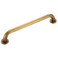 FSLJH Hand-held Antique Brass Non-Slip Handle Bathroom Handrail Shower Hidden Installation Retro European Style Finished Wall Mounted, Multi-Size Optional (Size : 37CM)