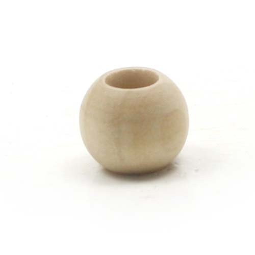 Mylittlewoodshop - Pkg of 25 - Bead Round - 5/8 inches in diameter and 5/16 hole unfinished wood(WW-BE1055-26)