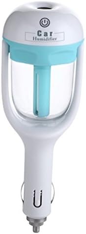 Car Humidifier, KOMRT Mini Aroma Diffuser Air Freshener Purifier Aromatherapy Mist Maker with 180 Degree Rotation, Suit for Water Soluble Essential Oils, Water- Blue