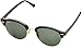 Ray-Ban RB4246 Clubround Round Sunglasses, Black/G-15 Green, 51 mm