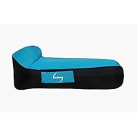 ousun Design Patent Inflatable Lounge Chair, airsofa, Inflatable Lounger, Ideal for Music Festival Camping, Inflatable air Lounger-Blue