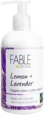 Fable Naturals Organic Lotion, Lemon/Lavender, 8.5 Fluid Ounce