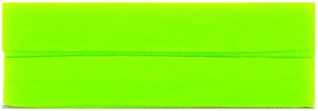 Trimweaver 7/8-Inch Fold Over Elastic for Craft, 5-Yard, Neon Green