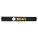 FANMATS 13996 Pittsburgh Steelers Drink Bar Mat - 3.25in. x 24in. - Durable Dish Drying Mat, Easy Clean, Counter Mat - 