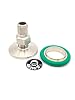 Fermo Rapido Con Tappo 15 Tappo In Acciaio Inox, Interno In Acciaio Per Molle Con Rivestimento Hydro Clear
