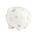 Beginnings by Enesco Big Polka Dot Piggy Bank, 7 inches, Blue