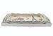 Wooden Food Serving Trays with Handles - Nesting Trays - Stackable - for Breakfast in Bed, Coffee Table, Parties, Hosting, & More - Elegant Paris Theme Print - White - 3 Piece Set - Sml, Med, Lg
