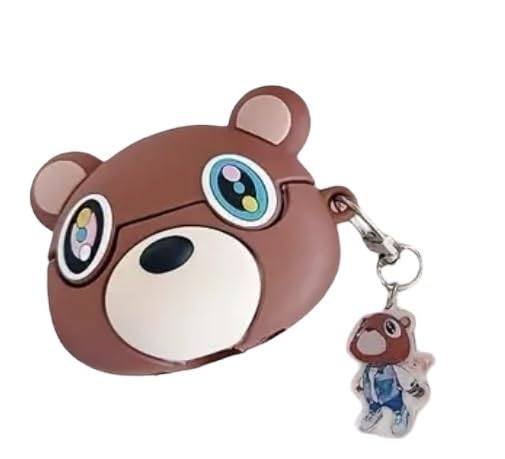 Photo 1 of Kanye Graduation Bear Earphone Case Compatible with Apple AirPods Charging Case Cover Keychain (AirPod Gen4)