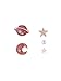 Nuwastone Moon & Star & Planet Earrings or Clips Set Little Universe Earrings Clips