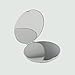 MINI POCKET MIRROR, All Stainless Steel Round Travel Cosmetic Mirror in 2.5 Inch Size