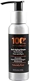 Mens Anti Aging Face Cream 100 Celsius-Produce Noticeable Improvement in 4 Weeks-Mens Face Moisturizer Cream For Face and Eyes w/Avocado,Hydrolyzed Collagen and Panthenol- 100% Organic Extracts.