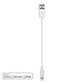dCables MFi Certified Short USB Cable for iPhone 6, iPhone 6 Plus, iPhone 5, iPhone 5c, iPhone 5s, iPad 4, iPad Air, iPad Mini, iPod Touch 5, iPod Nano 7 - Charger Cable for Apple Lightning - White