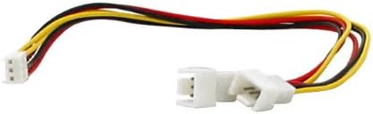 Cable Adapter, CB-3Y12, Cooling Fan 3pin Splitter Cable with Housing, 12"