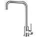 Kitchen Faucet NO.16 LOVER Commercial Utility Stainless Steel Single Handle Kitchen Sink Faucets Brushed Nickel Modern Hot and Cold for Kitchen Sink Faucet and Bar/RV Kitchen Faucets