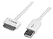 StarTech.com 0.3m 11-Inch Short Apple 30-Pin Dock Connector to USB Cable with Stepped Connector for iPad, iPhone and iPod (USB2ADC30CM)