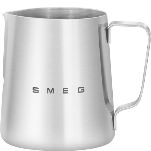 SMEG CMMJ01 Polished Stainless Steel Milk Frother Jug 400ml for Coffee Machines