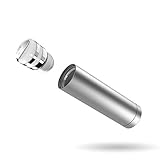Rowkin Mini Plus+ Truly Wireless Headphone, Bluetooth 4.1 Earbud with Mic. Smallest Cordless Hands-free Stereo Earphone Headset w/ Portable Charger & Noise Reduction (BUY 2 for Stereo Sound) - Silver
