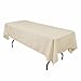 Gee Di Moda Rectangle Tablecloth - 60 x 102 Inch Beige Table Cloth for 6 Foot Rectangle Table - Heavy Duty Washable Fabric - for 6 Ft Buffet Table, Holiday Party, Dinner, Wedding & Baby Shower