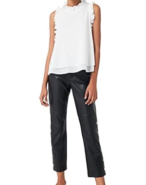 Mango Women's Ruffled Cotton Top