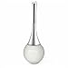 H-risen Toilet Brush with 304 Stainless Steel Base + ABS Plastic Handle (White)