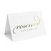 Bliss Collections Reserved Signs, Pack of 10 Real Gold Foil Table Cards for Weddings, Receptions, Parties, Celebrations, 4x6 Tented Cards Match Your Centerpiece, Theme, Decorations, Made in the USA