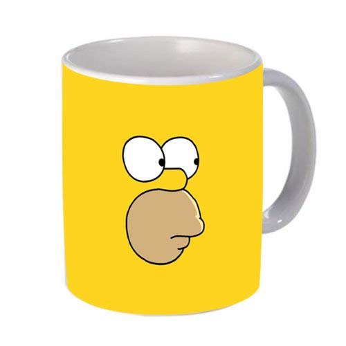Manglam Mart Coffee Mug- The Simpsons Face Kids Cartoon Printed Coffee Mug | Ceramic 325 Ml Coffee Mug