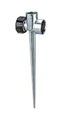 2 Pack - Orbit 1/2 Inch Zinc Flow-Thru Lawn Sprinkler Spike Base