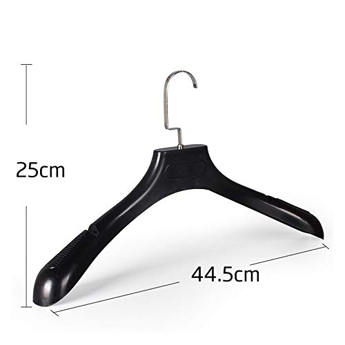 Hangers Racks - 4 Sizes Durable Plastic Jacket Suit Hanger Wide Shoulder Clothes Thick Coats Hanging Black Non Slip - Clothes Business For