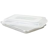 Nordic Ware Natural Aluminum Commercial Baker's Quarter Sheet with Lid