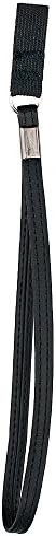 Black Faux Leather Wrist Strap