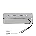 FLEOR Alnico 5 Single Coil Pickup Soap Bar Pickups Chrome P90 Neck & Bridge Pickup Set