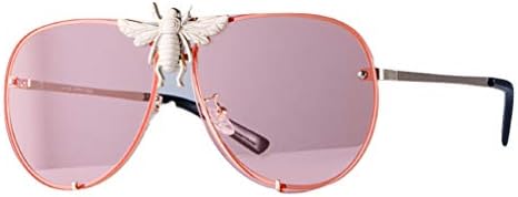 MINQY Women Sunglasses 2018 Big Bee Fashion Metal Frame Vintage Oversized Shades NEW